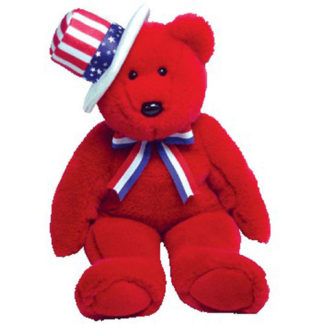 TY Beanie Buddy - Sam the Bear (Red Version)