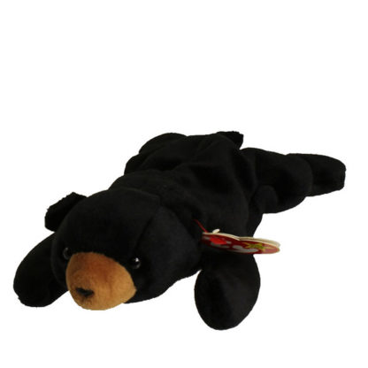 TY Beanie Baby - Blackie the Black Bear (8.5 inch)