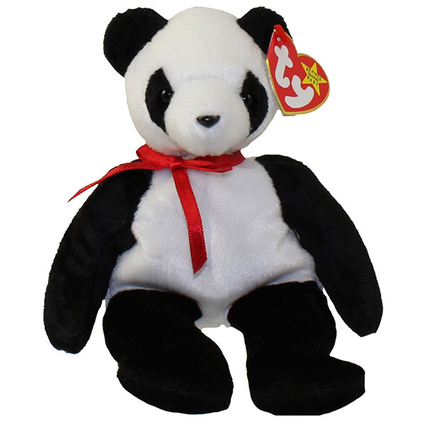 TY Beanie Baby – Fortune the Panda Bear (8 inch) Song's Gift Nook