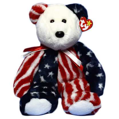 TY Beanie Buddy - Spangle the American Bear (14 inch)