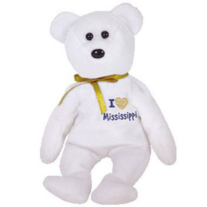 TY Beanie Baby - Mississippi the Bear (8.5 inch)