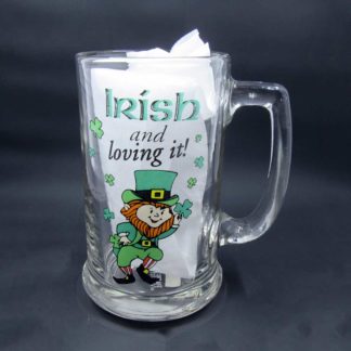 Irish and loving it Beer Stein (shown with paper inside)