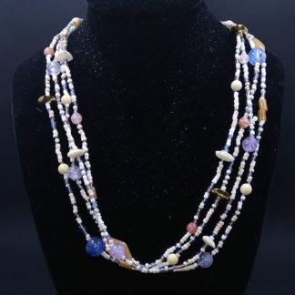 Four Strand Colorful Beaded Necklace