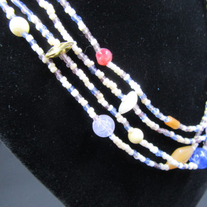 Four Strand Colorful Beaded Necklace