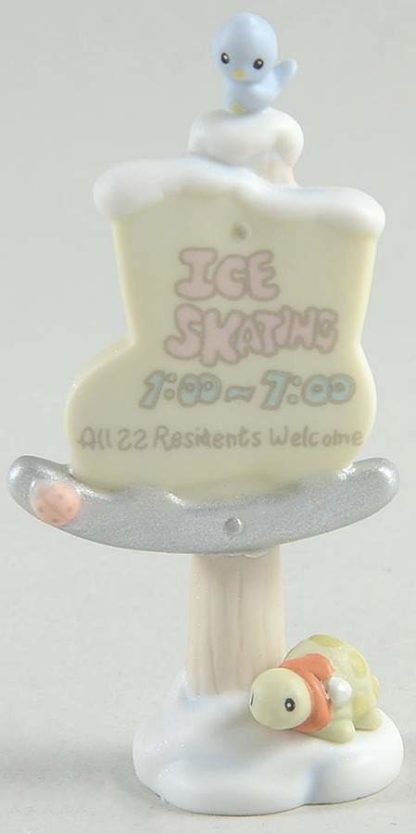 Precious Moments Ice Skating Sign (Sugar Town) #184020