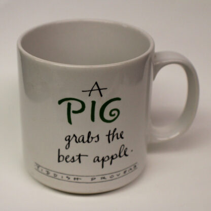 A Pig grabs the Best Apple Mug