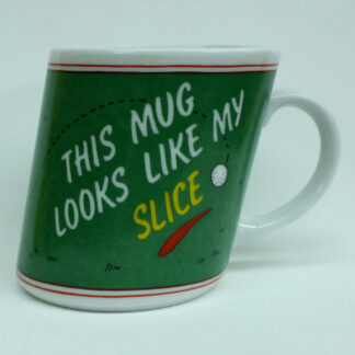 Slanted Novelty Golf Mug "This Mug Looks Like My Slice"
