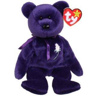 TY Beanie Baby - PRINCESS the Purple Bear