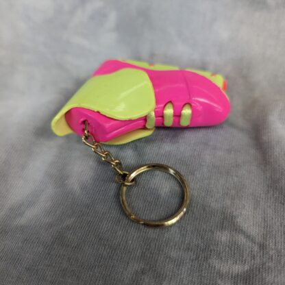 Neon Rollerblade Keychain - from top