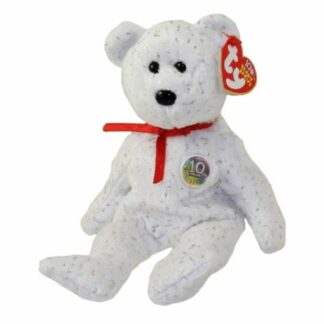 TY Decade Teddy Bear, white