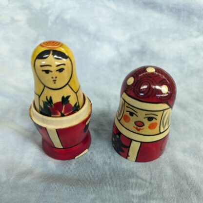Mrs. Claus and child Nesting Doll