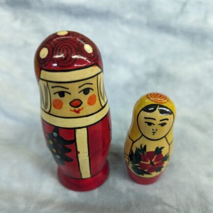 Mrs. Claus and child Nesting Doll