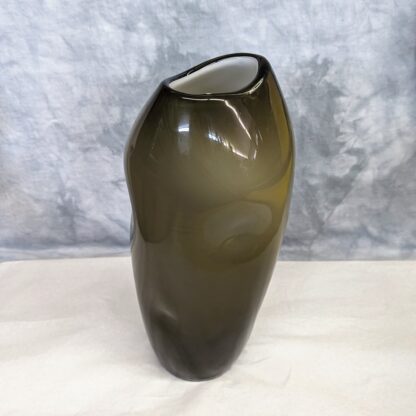 Smoky Gray glass vase