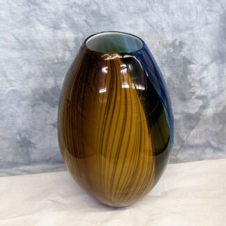 Blue/Brown/Green Glass Vase