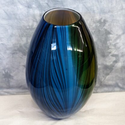 Blue/Brown/Green Glass Vase