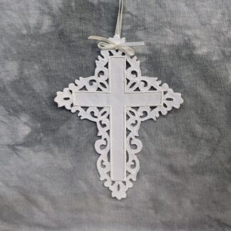 White cross ornament/bookmark